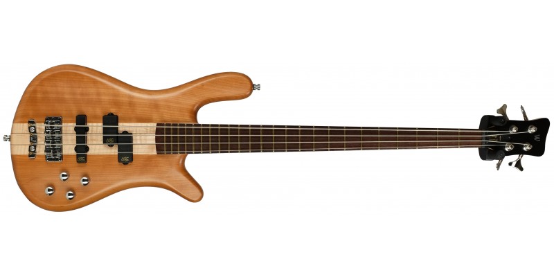Warwick Teambuilt Pro Series Streamer Stage I 4-String Natural Transparent Satin Front