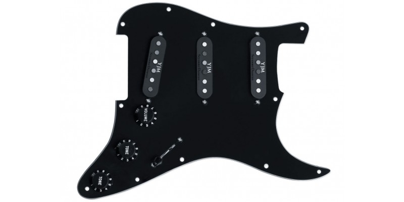 Electric Guitar Pickguard,Pickguard Board Humbucker with Pickup Loaded Prewired for Electric Guitar Easy To Install black 