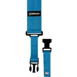 DiMarzio ClipLock Quick Release Guitar Strap 2 Inch Nylon, Blue