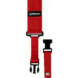 DiMarzio ClipLock Quick Release Guitar Strap 2 Inch Nylon, Red