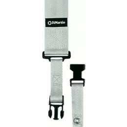 DiMarzio ClipLock Quick Release Guitar Strap 2 Inch Nylon, White