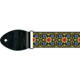 Souldier GS0738BK02BK60 Fillmore Blue Yellow Guitar Strap