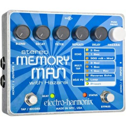 Electro-Harmonix Stereo Memory Man with Hazarai Pedal
