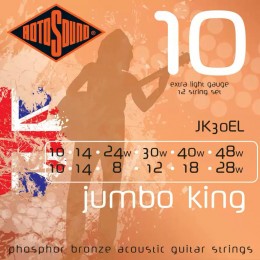 Rotosound JK30EL Jumbo King 12-String Set 10-48