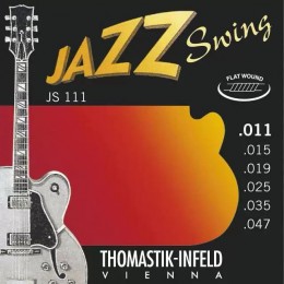 Thomastik-Infeld JS111 Light Flatwound Jazz Swing Electric Guitar Strings 11-47