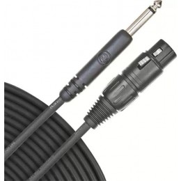 D'Addario PW-CGMIC-25 Classic Series Unbalanced Microphone Cable, XLR-to-1/4-inch, 25 feet