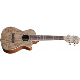 Adam Black Exotic Wood Series Concert CE Ukulele Quilted Ash