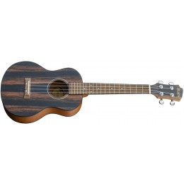 Adam Black Exotic Wood Series Tenor Ukulele Striped Ebony Front