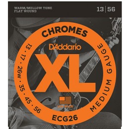 D'Addario ECG26 Chromes Flatwound Guitar Strings Medium