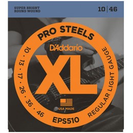 D'Addario EPS510 ProSteels, Regular Light, 10-46 Strings