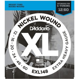 D'Addario EXL148 Nickel Extra-Heavy Guitar Strings 12-60