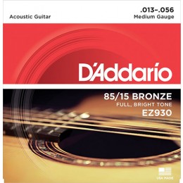 D'Addario EZ930 85/15 Great American Bronze Wound Strings Medium 13-56