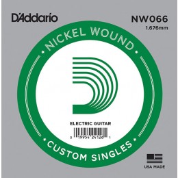 D'Addario NW066 Nickel Wound Guitar Single String