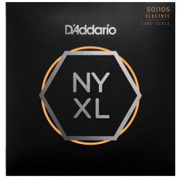 D'Addario NYXL50105 Set Long Scale Bass Strings Medium 50-105