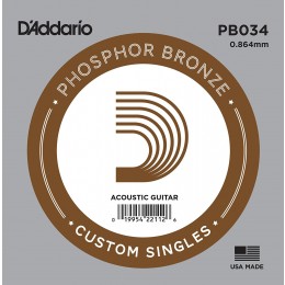 D'Addario PB034 Acoustic Phosphor Bronze String