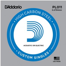 D'Addario PL011 Single Plain Steel String .011