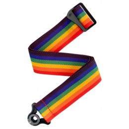 D’Addario Auto Lock Guitar Strap Rainbow