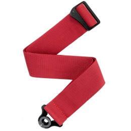 D’Addario Auto Lock Guitar Strap Red