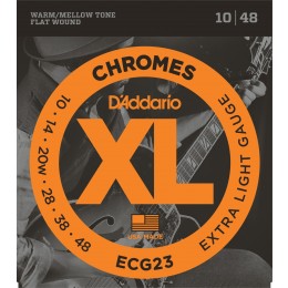 D'Addario ECG23 Chromes Flatwound Extra Light 10-48