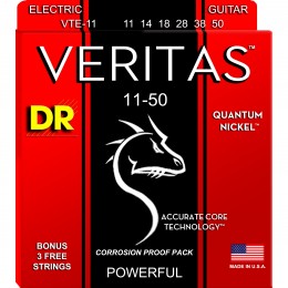 DR Veritas VTE-11 Electric Guitar Strings Heavy 11-50 Front