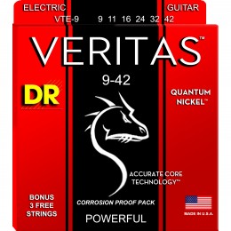 DR Veritas VTE-9 Electric Guitar Strings Light 9-42 Front