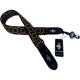 DSL JAC20-SG Stained Glass Green Jacquard Guitar Strap