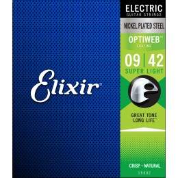 Elixir OPTIWEB Super Light Electric Guitar Strings 9-42