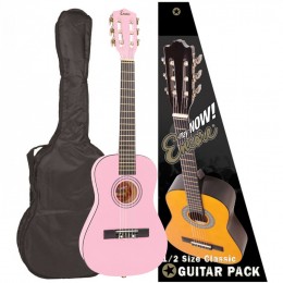 Encore 1/2 Size Classical Guitar Pack Pink Main