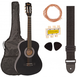 Encore 3/4 Size Classical Guitar Pack Black Pack