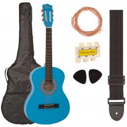 Encore 3/4 Size Classical Guitar Pack Blue Pack