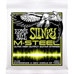 Ernie Ball M-Steel Regular Slinky Electric Guitar Strings 