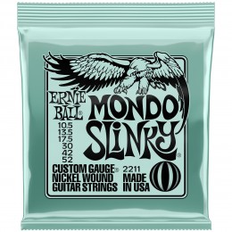 Ernie Ball Mondo Slinky Nickel Wound Electric Guitar Strings 10.5-52 Gauge Front