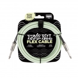 Ernie Ball Flex Instrument Cable Straight/Straight 10ft Glow in Dark