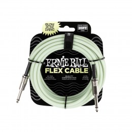 Ernie Ball Flex Instrument Cable Straight/Straight 20ft Glow in Dark