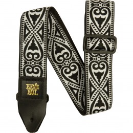 Ernie Ball Jacquard Guitar Strap Black Heart