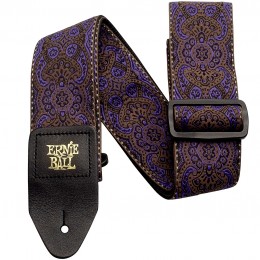 Ernie Ball Jacquard Guitar Strap Purple Paisley