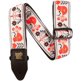 Ernie Ball Jacquard Guitar Strap Red Bird Winter