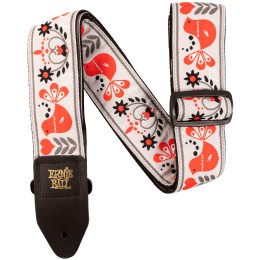 Ernie Ball Jacquard Guitar Strap Red Bird Winter