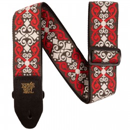 Ernie Ball Jacquard Guitar Strap Red Trellis