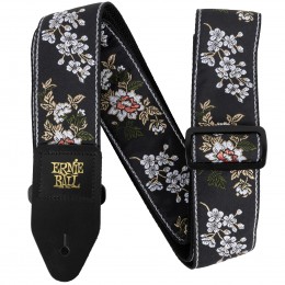 Ernie Ball Jacquard Guitar Strap White Blossom