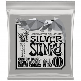 Ernie Ball John Mayer Silver Slinky Signature Electric Guitar Strings