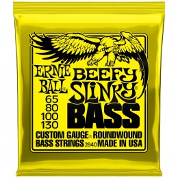 Ernie Ball Beefy Slinky Nickel Wound Electric Bass Strings 65-130 Front