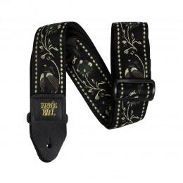 Ernie Ball Jacquard Guitar Strap Black Pleasant Pheasant