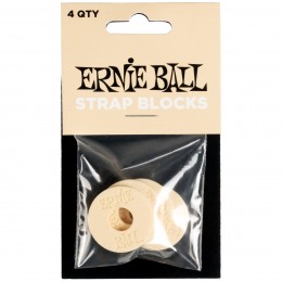 Ernie Ball Strap Blocks 4 Pack Cream