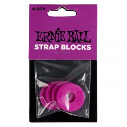 Ernie Ball Strap Blocks 4pk Purple Front