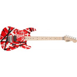EVH Striped Series Red with Black Stripes 