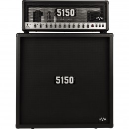 EVH 5150 Iconic Series 80W Head & 4x12 Half Stack Package Black Front
