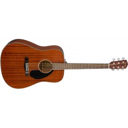 Fender CD-60S All Mahogany Dreadnought Acoustic Guitar Angle