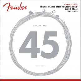 Fender 7250M Nickel Plated Steel Bass Strings Medium Long Scale 45-105