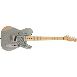 Fender Brad Paisley Road Worn Telecaster Silver Sparkle